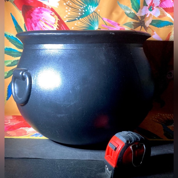 Vintage 1987 Halloween Caldron Blow Mold Candy Pail GIANT SIZE Large Blow Mold - Picture 7 of 15